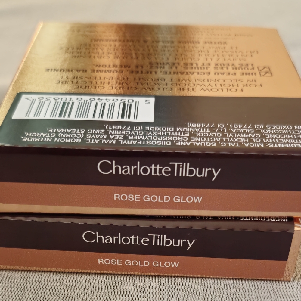 NIB Charlotte Tilbury Glow Glide Highlighter Rose Gold Glow **2 Available** - Picture 7 of 8